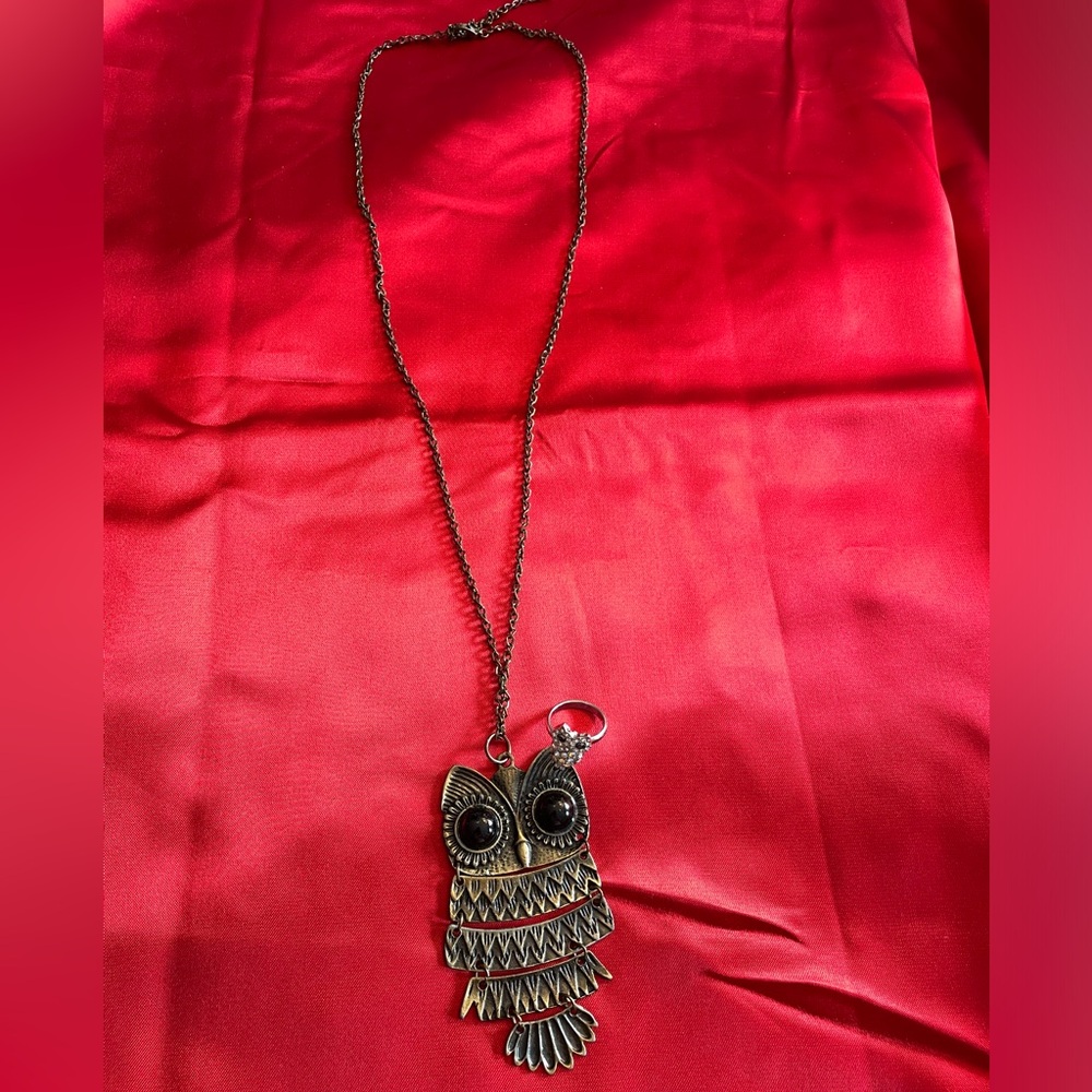 Owl Necklace & Ring - Picture 2 of 8